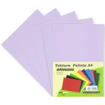Penword Tektura A4 falista lawendowa 5 szt.