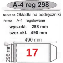 Narnia Ok�adka na podr�cznik A4 regulowana 50 szt.