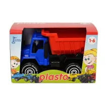 Wywrotka 30 cm niebiesko-czerwona w pudeku PLASTO
