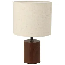 H&S Decoration Lampka stoowa z beowym kloszem 18xh29,5 cm
