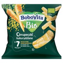 BoboVita Chrupeczki kukurydziane delikatnie marchewkowe po 7 miesiącu 20 g Bio
