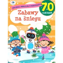Koloruj i naklejaj z Kerfusiem. Zabawy na �niegu
