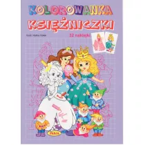 Ksi�niczki kolorowanka + naklejki