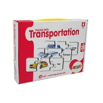 Puzzle edukacyjne 10 el. Transport LeanToys