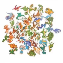 Dalprint Naklejki winylowe dinozaury 4-5cm 50 szt.