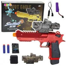 Pistolet elektryczny na kulki wodne strzaki czerw Leantoys