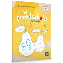 W przedszkolu naturalnie. Poziom B+. Zeszyt grafomotoryczny