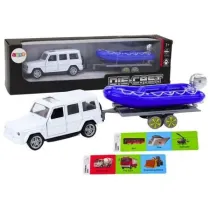 Teren�wka z przyczep� i motor�wk� LeanToys
