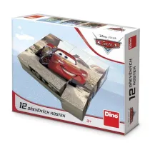 Klocki drewniane Auta Cars 12el