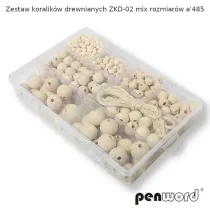 Zestaw koralik�w drewnianych 485 element�w Penword