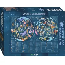 Puzzle 200 el. Mapa Nieba Modego Odkrywcy ArtGlob