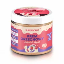 Supersonic Orzechowy krem proteinowy o smaku biaej czekolady z malinami 160 g