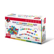Klocki maych geniuszy. Literki 208 el.