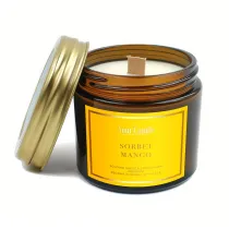 Your Candle �wieca sojowa zapachowa z drewnianym knotem sorbet mango 120 ml