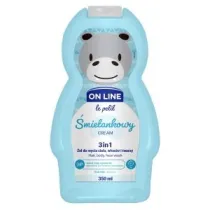 On Line �el do mycia cia�a, w�os�w i twarzy 3w1 dla dzieci �mietankowy Le Petit 350 ml