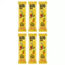 Bob Snail Przekska gruszkowo-ananasowa bez dodatku cukru Zestaw 6 x 14 g