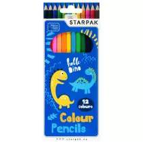 Starpak Kredki o��wkowe Dino 12 szt.