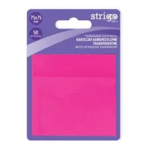Strigo, Karteczki samoprzylepne transparentne - rowe, 50 kartek