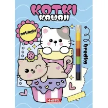 Kawaii kotki z naklejkami. Modu�owa kredka