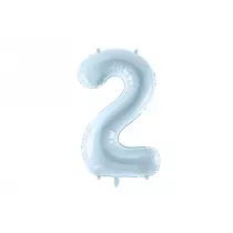 PartyDeco Balon foliowy 2 jasny niebieski 72cm