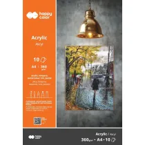 Blok do akrylu Art. A4 360g. 10ark. Happy Color