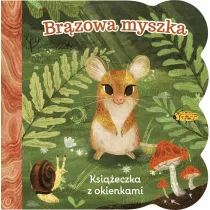 Brzowa myszka. Ksieczka z okienkami