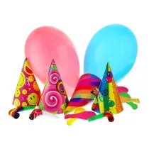 Godan Zestaw karnawa�owy papierowy 24 elementy, Balon na 8 u�miech�w