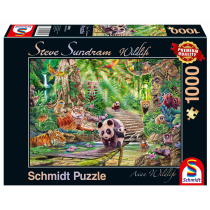 Puzzle 1000 el. Premium Quality. Steve Sundram, Zwierzęta Azji Schmidt