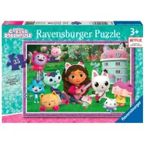 Puzzle dla dzieci 35 Koci Domek Gabi Ravensburger