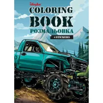 Kolorowanie z naklejkami Samochd terenowy