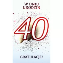 Karnet Urodziny 40