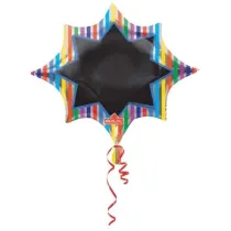 Amscan Balon foliowy Super ksztalt paski 88x73cm