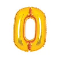Amscan Balon foliowy cyfra 0 z�ota 47x66cm
