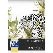 Oxford Blok artystyczny mix media A3 klejony bia�y G�adka