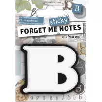 If Forget me sticky. Notes kart samoprzylepne litera B