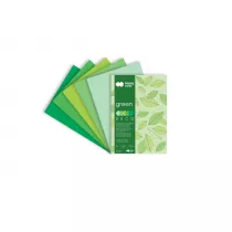 Happy Color Blok Deco Green, 5 kolorw, A4, 170g, 20 arkuszy 170 g 20 kartek