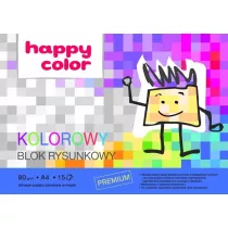 Blok rysunkowy kolorowy A4 80g Happy Color 20 szt.