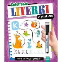 Kolorowe literki z pisakiem. Pisz� i zmazuj�