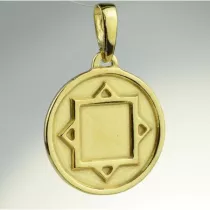 Sotis Amulet Ochronny Thurisaz Ag925 + Au 24kar, 3,8g