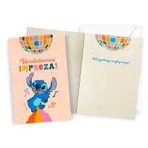 Kukartka Karnet Urodziny Stitch