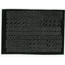 Artdruk Cyfry samoprzylepne 1 cm 8 arkuszy czarne