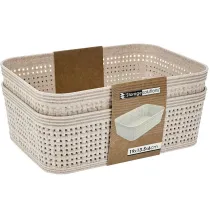 Storage Solutions Koszyki do przechowywania beowe 19x13x6 cm