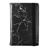 Notes A5 na gumk w kratk MARBLE N-25PR