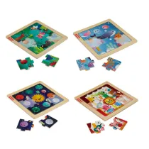Fisher-Price drewniane puzzle ukadanki - mix Mattel