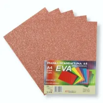 Penword Pianka brokatowa A4 Eva miedziana biodegrad. 5 szt