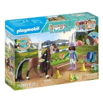 Playmobil Horses of Waterfall Zoe i Blaze z przeszkodami 71355