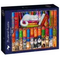 Puzzle 1000 el. Kocia biblioteka Bluebird Puzzle