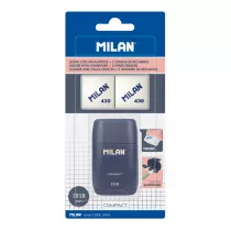 Milan Temper�wko-gumka Compact 1918 + 2 gumki 430 granatowa