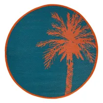 Okrgy dywan 120cm niebieski Yucatan