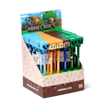 Puckator Dugopis z silikonow nakadk Minecraft 36 szt.